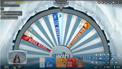 Gameplay di Ice Fishing – La ruota in azione